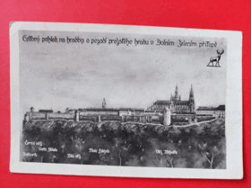 Praha - pohled na Hradčany (pohled)
