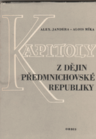 Kapitoly z dějin předmnichovské republiky