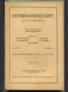 Entomologické listy - roč. 9+10. Orgán Entomologické sekce Klubu Přírodovědeckého v Brně