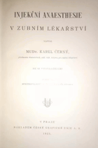 Injekční anaesthesie v zubním lékařství