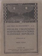 Přehled finančního hospodářství v Československé republice
