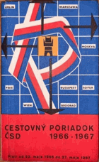 Cestovný poriadok ČSD 1966-1967