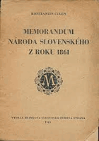 Memorandum národa slovenského - z r. 1861