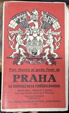 Plan de Prague la capitale de la République Tchécoslovaque
