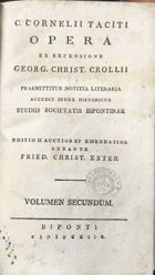 Opera ex recensione Georg. Christ. Crollii. Volumen Secundum
