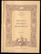 Musica antiqua Bohemica. Svazek 1-50
