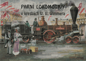 Wimmer, Vladimír V. – Parní lokomotivy v kresbách V.V. Wimmera, Soubor 12 pohlednic