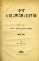 Spisy Karla staršího z Žerotína. Odd. 2 - Listové psaní jazykem českým, sv. 3