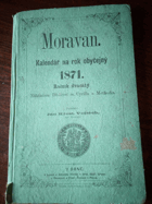 Moravan - roč. 20. Kalendář na rok obyčejný 1871