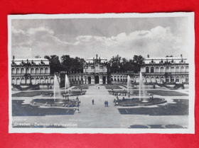 Dráždany - Dresden - Zwinger, Wallpavillon, Německo (pohled)