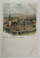 Liberec - živnostenské museum. Reichenberg (pohled)