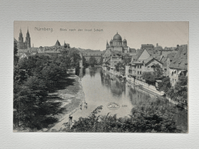 Nürnberg - Blick nach der Insel Schütt - Norimberk (pohled)