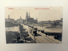 Dresden Altstand mit Augustusbrücke - Drážďany (pohled)