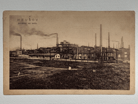 Hrušov - Továrna na sodu (pohled)