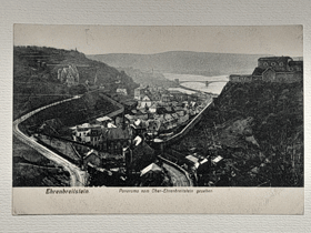 Ehrenbreitstein - Panorama von Ober- Ehrenbreitstein gesehen (pohled)