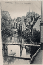 Nürnberg - Blick nach der Karlsbrücke - Norimberk (pohled)