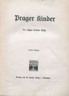 Prager Kinder. Zweite Auflage [Pražské děti, druhé vydání německy]