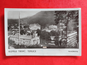 Kúpele Trenčianské Teplice ROZKLÁDÁCÍ !!, pohlednice se skládačkou (pohled)