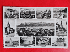 Geneva, okénková pohlednice ŽENEVA (pohled)