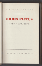 Orbis pictus. Svět v obrazích