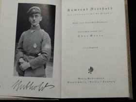 Kamerad Berthold der - unvergleichliche Franke. Bild eines deutschen Soldaten, Tatsachenroman von ...