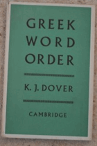 Greek word order ŘEČTINA