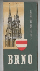 BRNO Orientační plán středu města Brünn