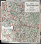 ŠKOLNÍ MAPA POLITICKÉHO OKRESU PLZEŇSKÉHO 1:100.000 MAPA