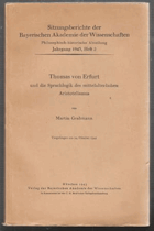 Thomas von Erfurt und die Sprachlogik des mittelalterlichen Aristotelismus