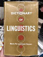 A dictionary of linguistics