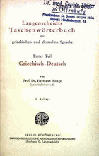 Taschenwörterbuch der grischischen und deutschen Sprache. T. 1, Griechisch-Deutsch