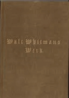 Walt Whitmans Werk 2 ; Hans Reisiger ; Edition