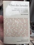 Über die Sprache. Erfahrungen und Erkenntnisse deutscher Dichter und Schriftsteller des 20. ...