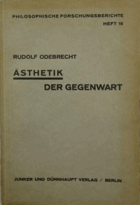 Ästhetik der Gegenwart. Philosophische Forschungsberichte