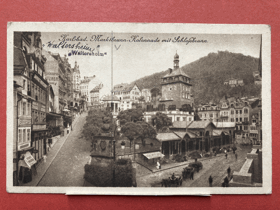 Karlsbad. Marktbrunn-Kolonnade mit Schlofsbrunn