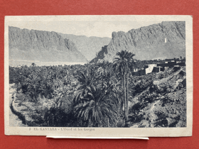 El Kantara. L'Oued et les Gorges
