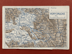 Hory Orlické - mapa