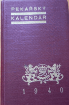 Pekařský kalendář na rok 1940