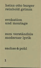 Evokation und Montage. Drei Beiträge zum Verständnis moderner deutscher Lyrik