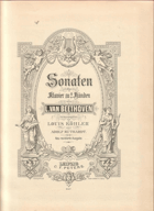 Sonaten für Klavier zu zwei Händen Bd. 1