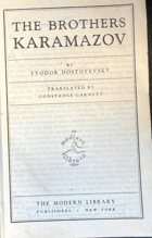 The Brothers Karamazov - STATED 1ST Modern Library Edition