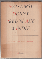 Nejstarší dějiny přední Asie a Indie