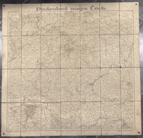 PODROBNÁ MAPA ČECH 1:400.000 MAPA