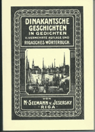 Dinakantsche Geschichten ind Gedichten II. vermehrte Auflage und Rigasches Wörterbuch