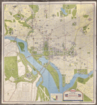 WASHINGTON D.C. AND VICINITY - ESSO PICTORIAL GUIDE MAPA-MAP