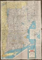 NEW ENGLAND WITH PICTORIAL GUIDE - ESSO MAP-MAPA