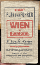 Stern's Plan und Führer von Wien in Buchform. Mit 21 Spezial-Karten