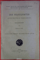 Der Franckforter ( Eyn Deutsch Theologia ).