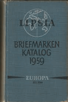 Lipsia. Briefmarken-Katalog. 1959. Europa. Band I (bis 1944)