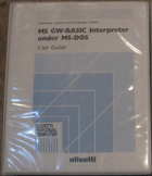 Olivetti MS GW BASIC Interpeter under MS DOS Users Guide